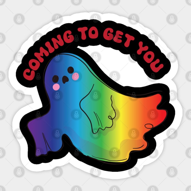 cute ghost halloween Sticker by SurpriseART